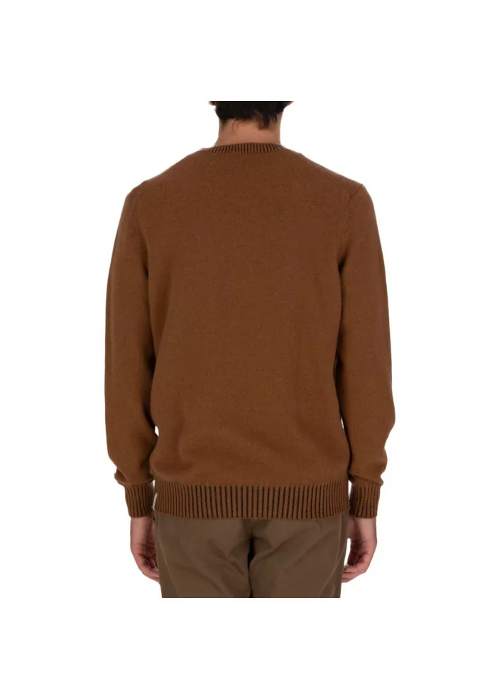 JURTA | MAGLIONE GIROCOLLO LANA MERINO MARRONE Soddisfazione Garantita