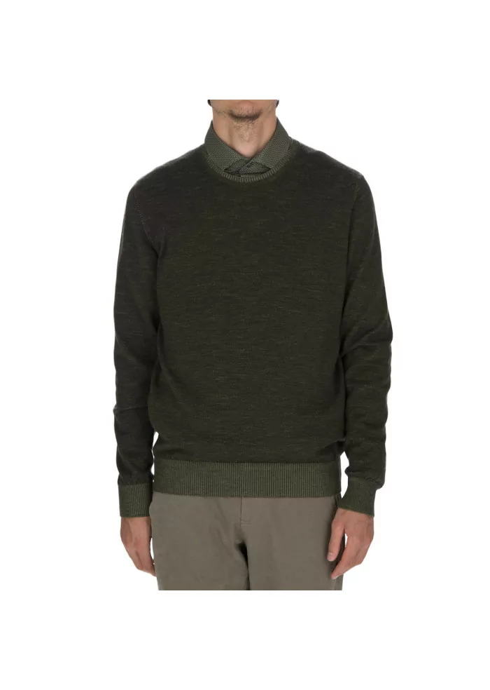 JURTA | MAGLIONE GIROCOLLO LANA MERINO VERDE Negozi Online
