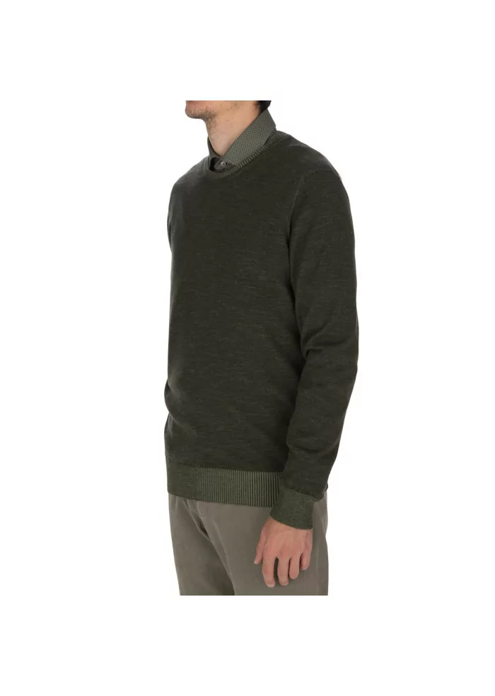 JURTA | MAGLIONE GIROCOLLO LANA MERINO VERDE Negozi Online
