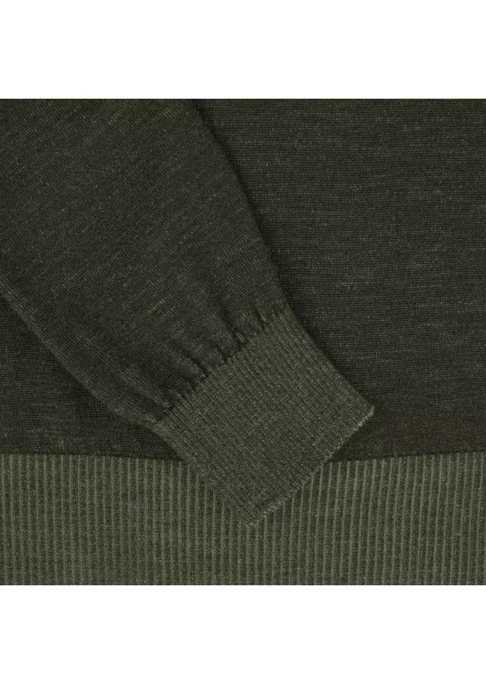 JURTA | MAGLIONE GIROCOLLO LANA MERINO VERDE Negozi Online