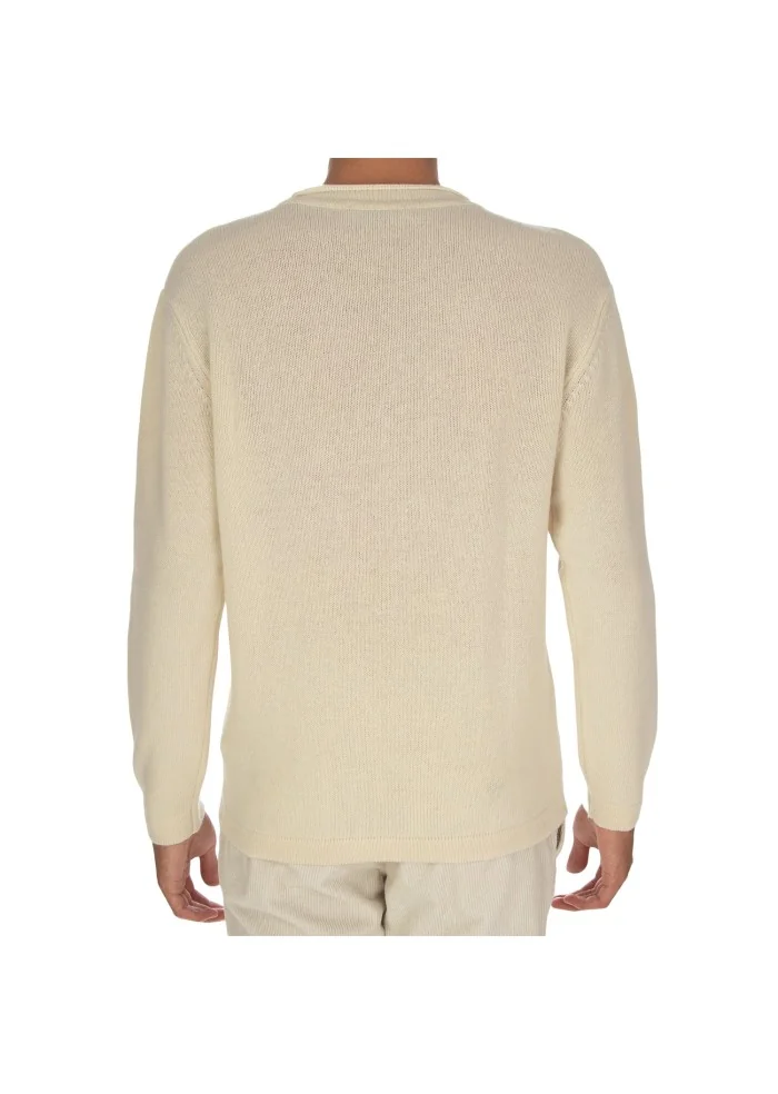 WOOL & CO | MAGLIONE GIROCOLLO BIANCO PANNA I Più Venduti