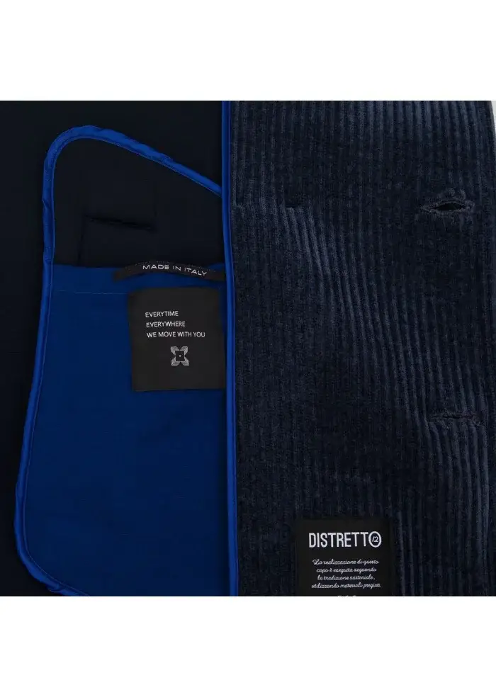 DISTRETTO 12 | CAPPOTTO PEACOAT ALBA BLU Pezzi Unici