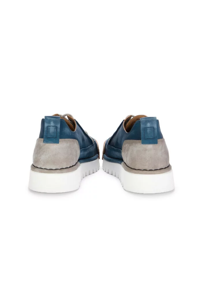 BNG REAL SHOES | SNEAKERS LA PATCH PELLE BLU JEANS Promozione Limitata