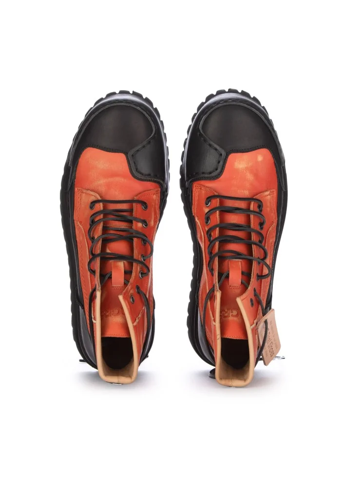 BNG REAL SHOES | SNEAKERS ALTE LA BIKER ARANCIONE NERO Sconti VIP