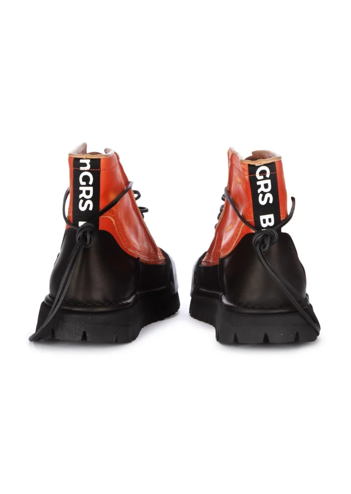 BNG REAL SHOES | SNEAKERS ALTE LA BIKER ARANCIONE NERO Sconti VIP
