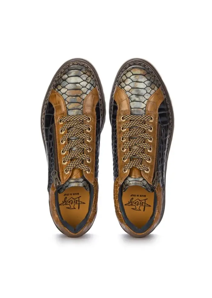 LORENZI | SCARPE ALLACCIATE CAMON CUOIO MARRONE NERO I Più Venduti