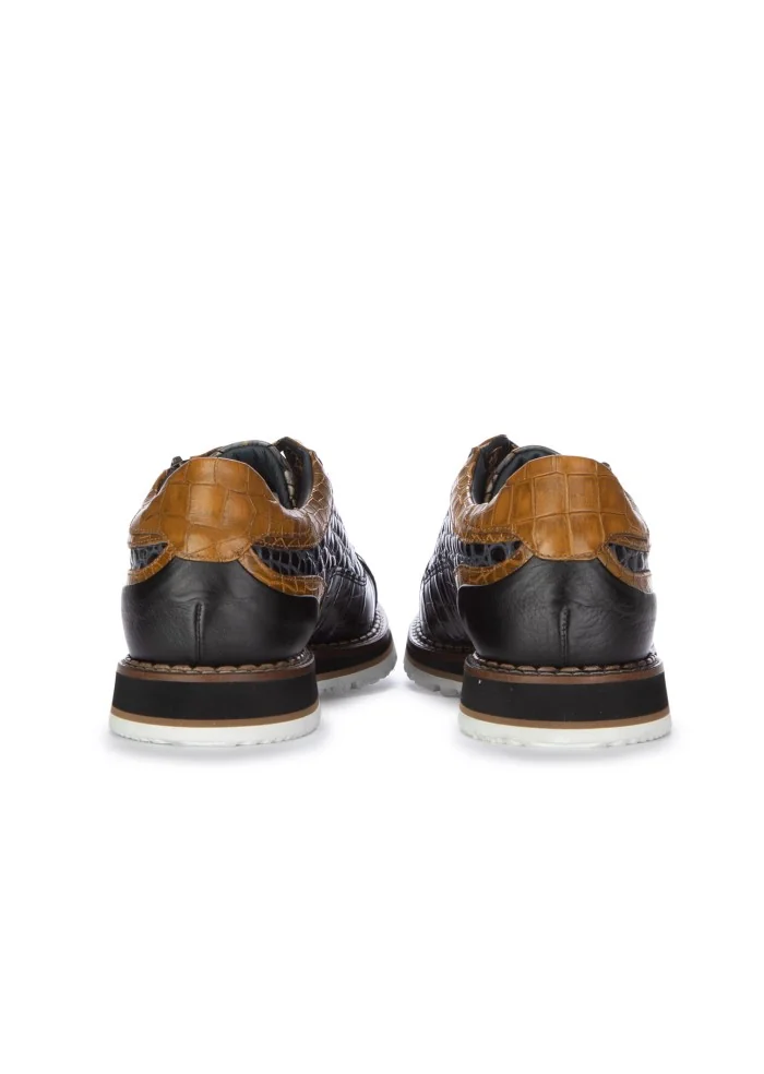 LORENZI | SCARPE ALLACCIATE CAMON CUOIO MARRONE NERO I Più Venduti