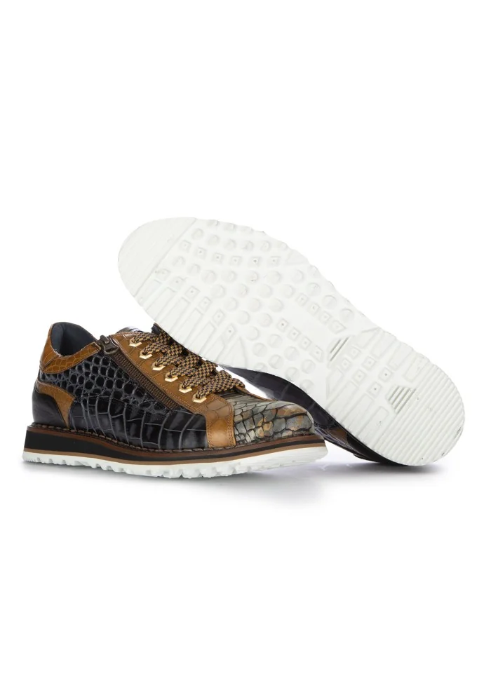 LORENZI | SCARPE ALLACCIATE CAMON CUOIO MARRONE NERO I Più Venduti