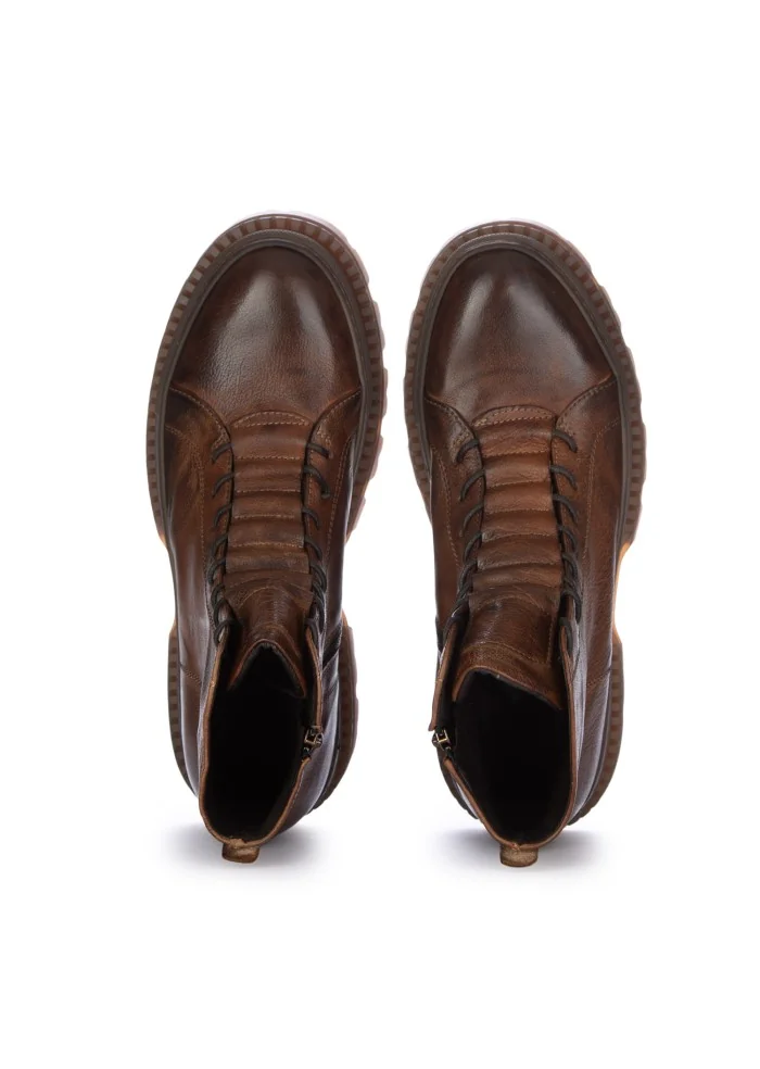PAWELK'S | STIVALETTI ALLACCIATI BUFALO MARRONE Vendite Flash