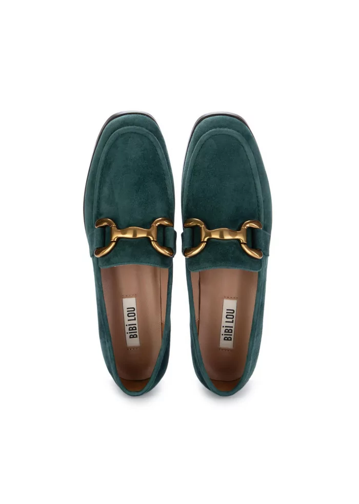 BIBI LOU | MOCASSINI ZAGREB CAMOSCIO VERDE SCURO Nuova