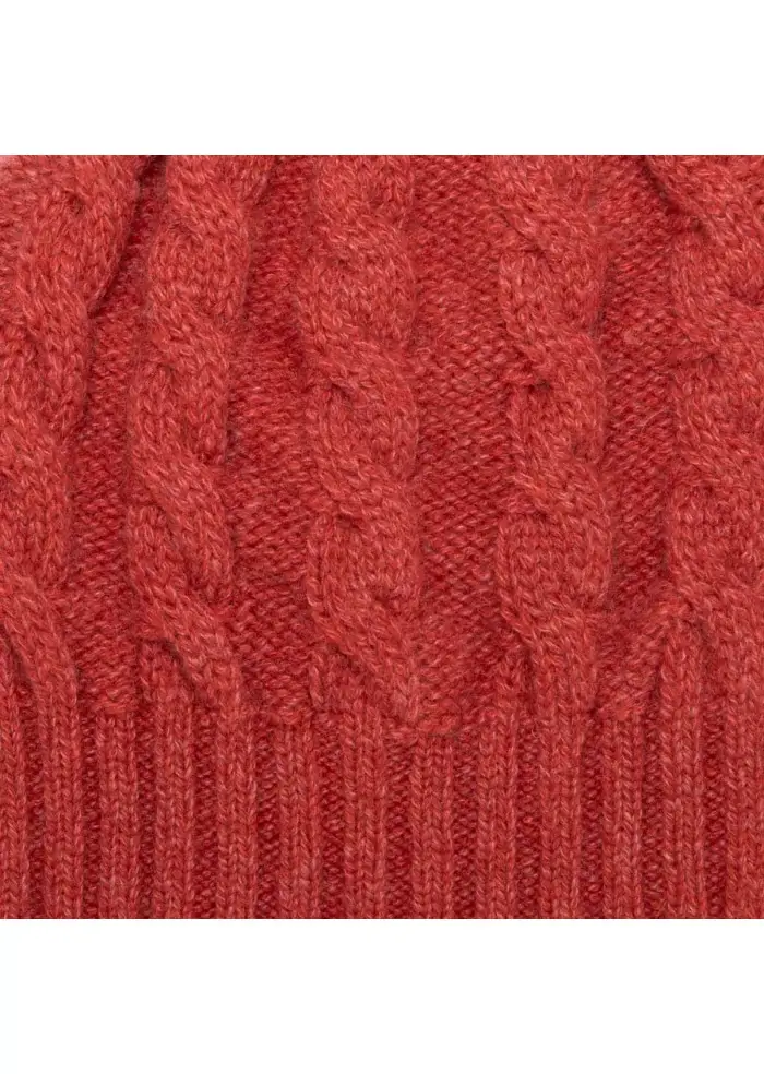 RIVIERA CASHMERE | BERRETTO TRECCIA ARANCIONE 2025