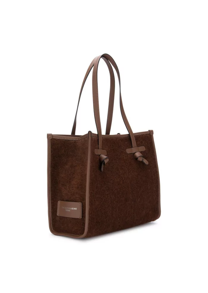 GIANNI CHIARINI | BORSA SHOPPER MARCELLA FURRY MARRONE Italy