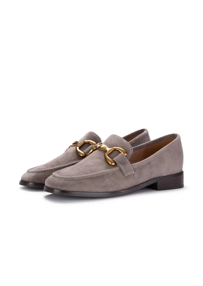 BIBI LOU | MOCASSINI ZAGREB CAMOSCIO GRIGIO Nuovo