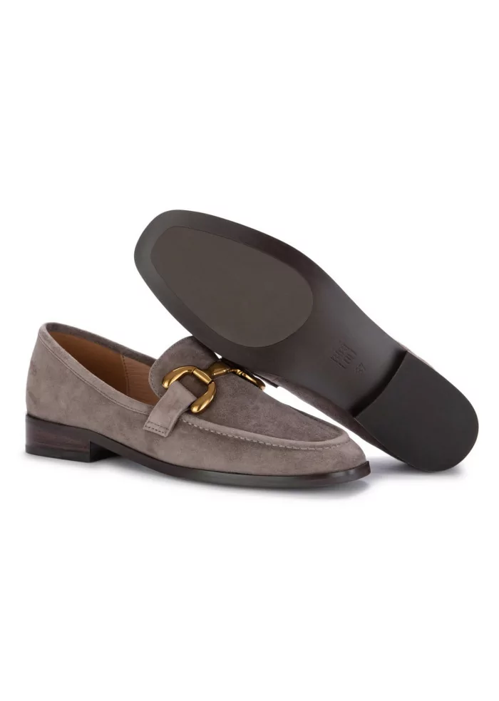BIBI LOU | MOCASSINI ZAGREB CAMOSCIO GRIGIO Nuovo