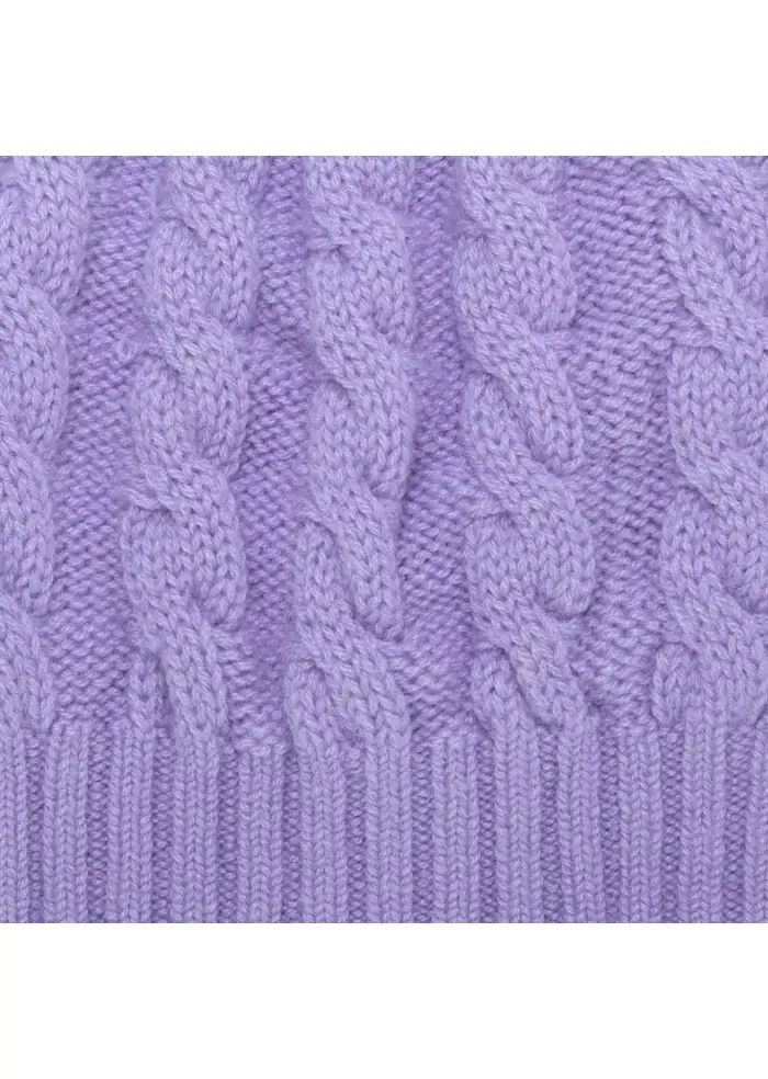 RIVIERA CASHMERE | BERRETTO TRECCIA LILLA Acquista Ora