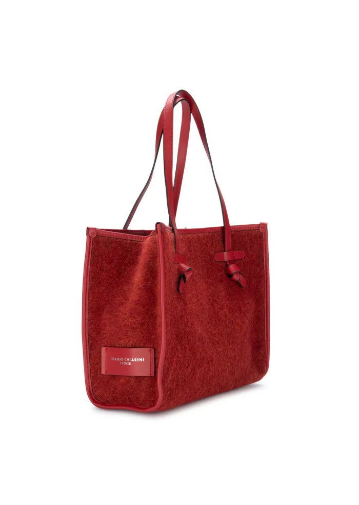 GIANNI CHIARINI | BORSA SHOPPER MARCELLA FURRY ROSSO Promozione Limitata