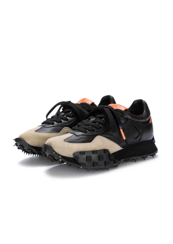 BARRACUDA | SNEAKERS PELLE CAMOSCIO NERO BEIGE Convenienza