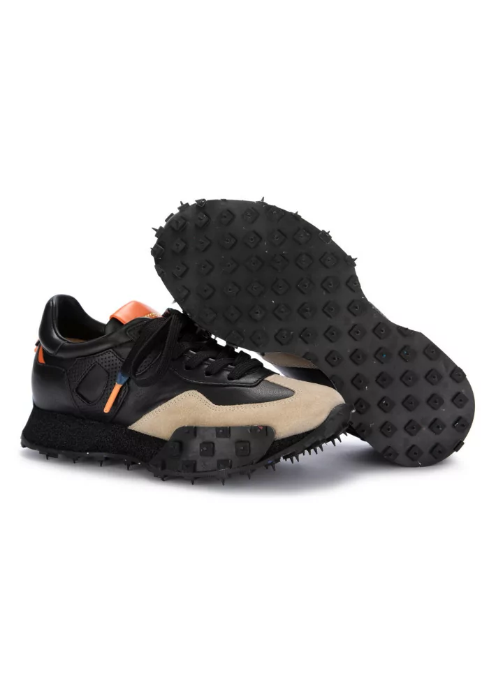 BARRACUDA | SNEAKERS PELLE CAMOSCIO NERO BEIGE Convenienza