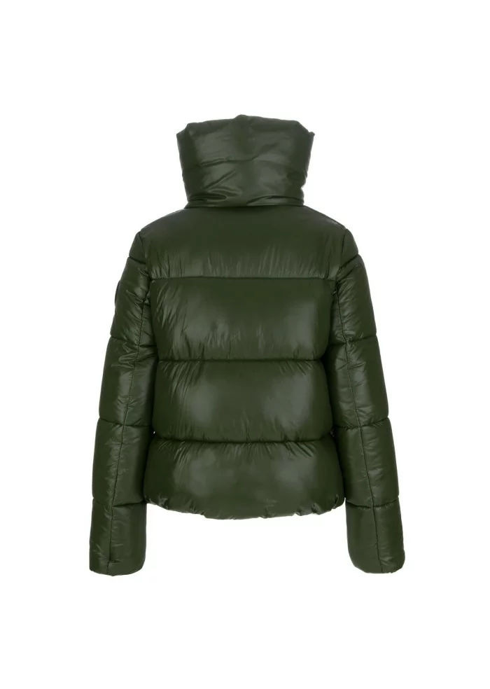 SAVE THE DUCK | PIUMINO BOMBER LUCK17 ISLA VERDE SCURO Nuova