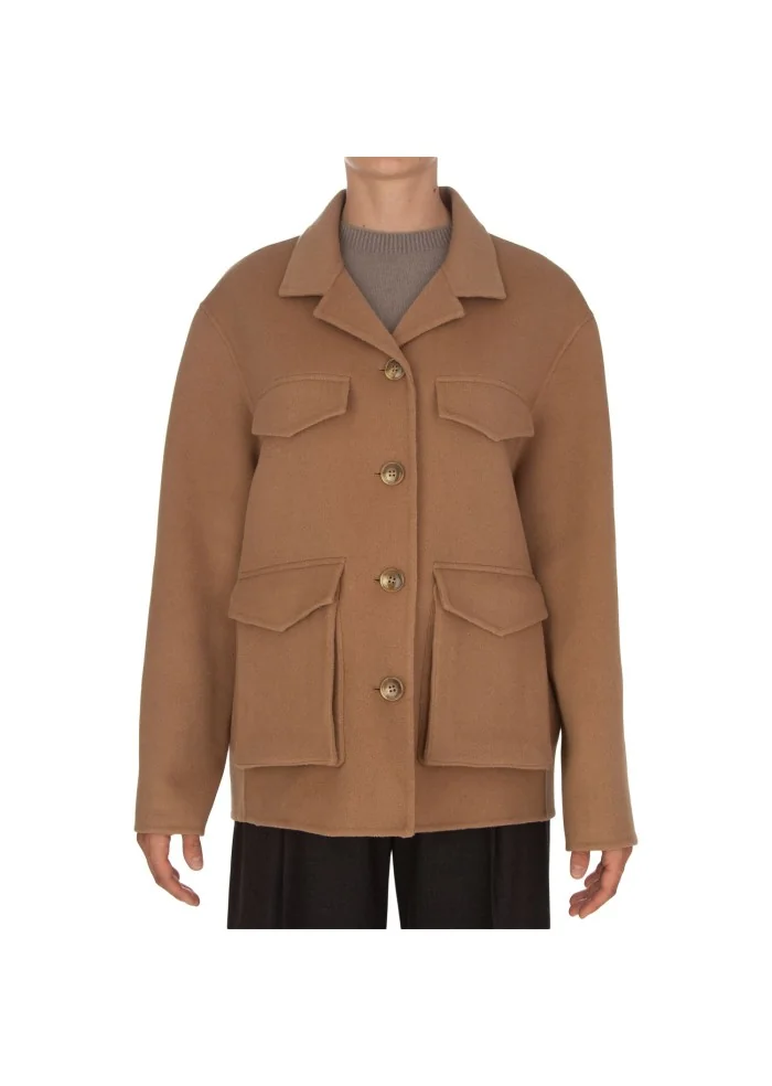 SEMICOUTURE | CAPPOTTO TASCHE MARRONE Moda