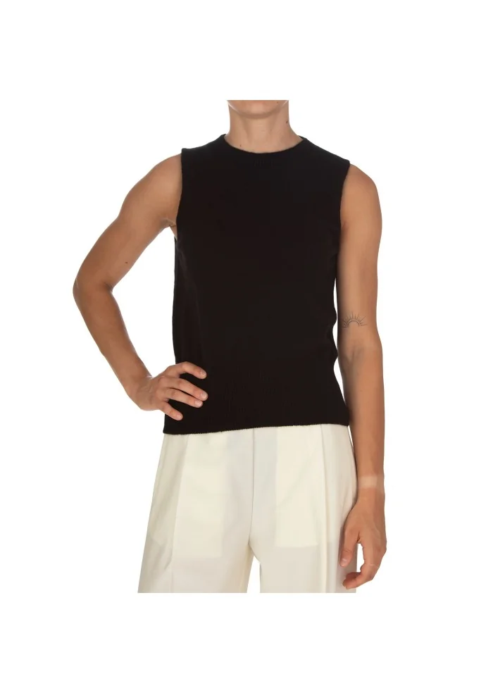 CASHMERE ISLAND | GILET E CARDIGAN KIT APPENNINO NERO In Linea