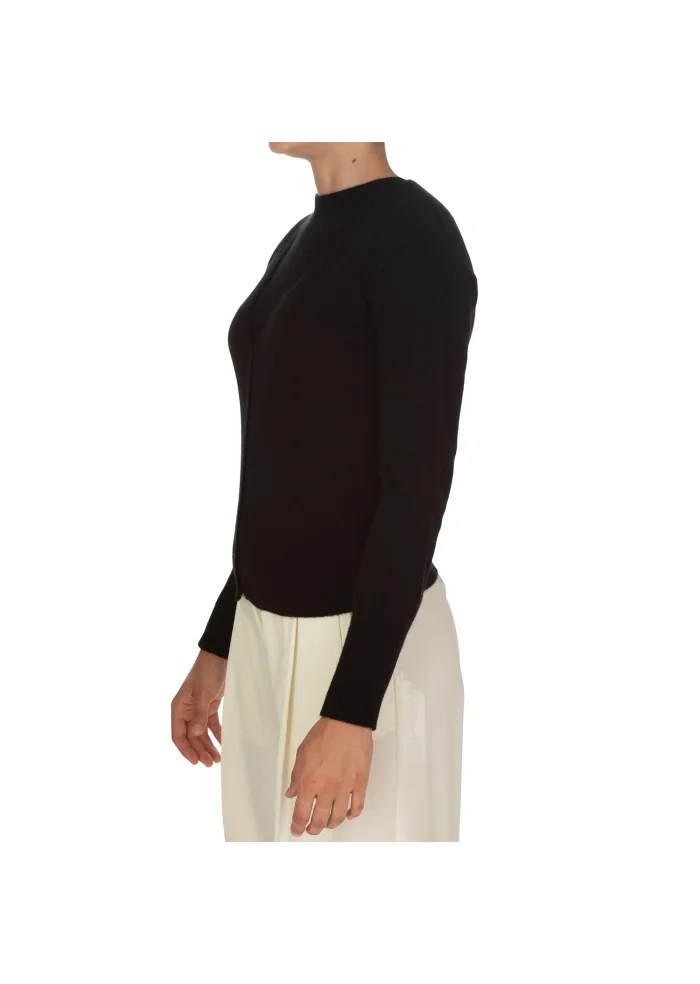 CASHMERE ISLAND | GILET E CARDIGAN KIT APPENNINO NERO In Linea