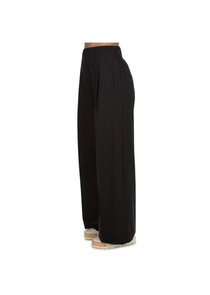 SEMICOUTURE | PANTALONI GAMBA LARGA GRIGIO ANTRACITE Spedizione Gratuita