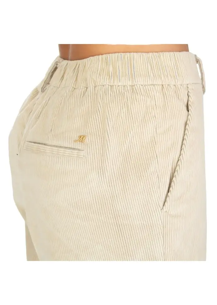 MASON'S | PANTALONI NEW YORK COZY STRAIGHT BEIGE Consegna Veloce