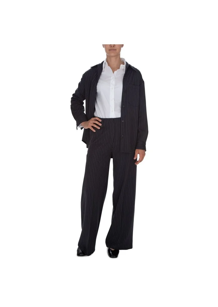 KARTIKA | PANTALONI A PALAZZO RIGHE BLU Novità