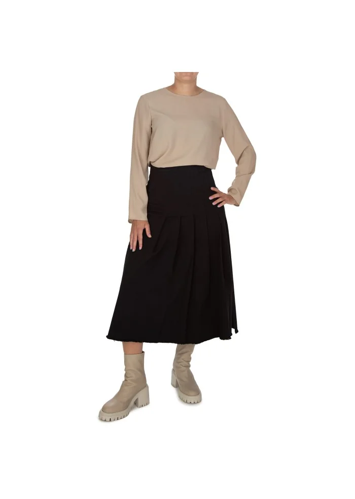 NOUMENO CONCEPT | GONNA SPACCO LATERALE NERO Offerta