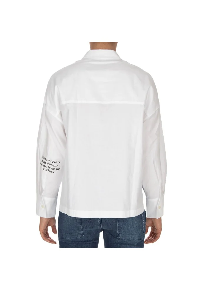 NOUMENO CONCEPT | CAMICIA ASIMMETRICA BIANCO Vendita Calda