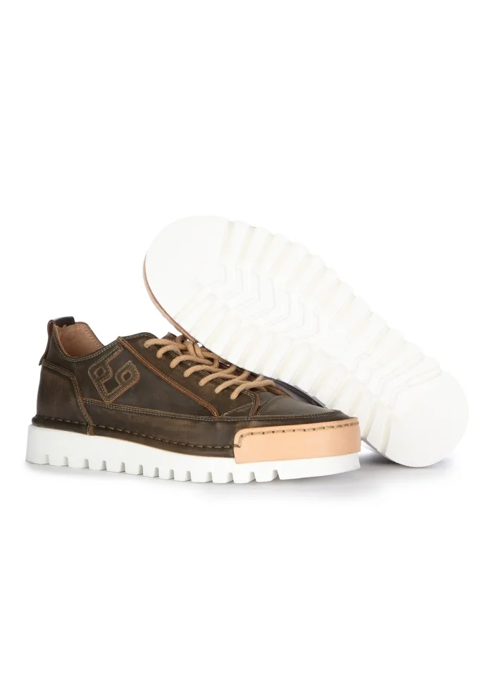 BNG REAL SHOES | SNEAKERS LA MILITARE NOCE MARRONE In Saldo