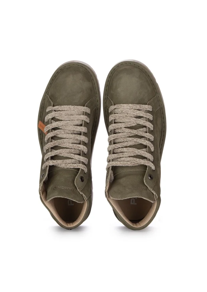 PANCHIC | SNEAKERS ALTE PELLE VERDE Italy