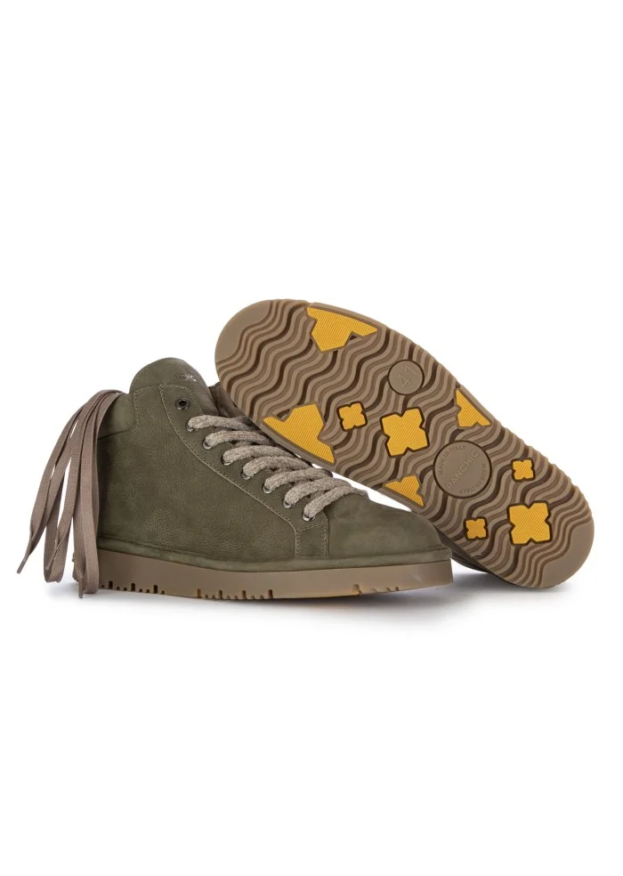 PANCHIC | SNEAKERS ALTE PELLE VERDE Italy