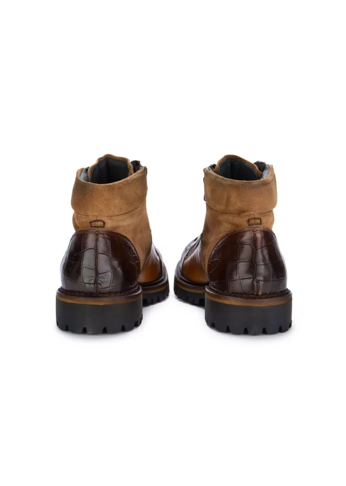 LORENZI | STIVALETTI ALLACCIATI SAFARI MARRONE BEIGE Ritorno libero
