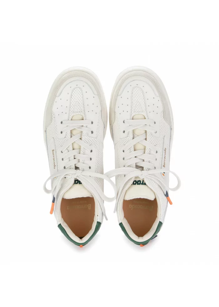 BARRACUDA | SNEAKERS EARVING PELLE BIANCO MARMO Prezzo Ridotto