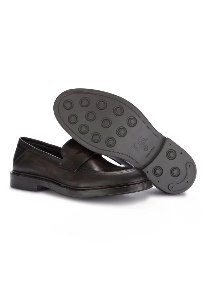 TON GOUT | MOCASSINI SOFTY PELLE TESTA DI MORO Sottocosto