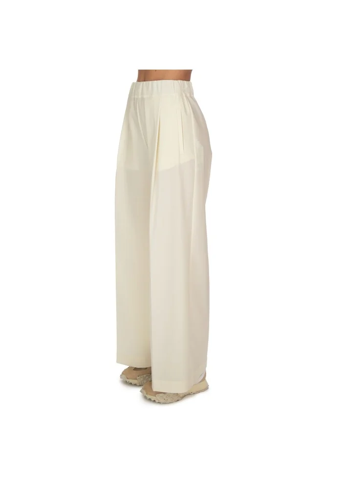 SEMICOUTURE | PANTALONI GAMBA LARGA BIANCO PANNA I Più Venduti