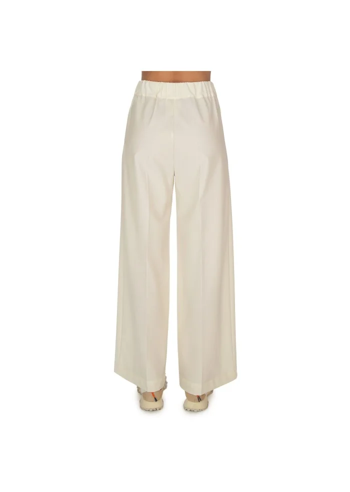 SEMICOUTURE | PANTALONI GAMBA LARGA BIANCO PANNA I Più Venduti