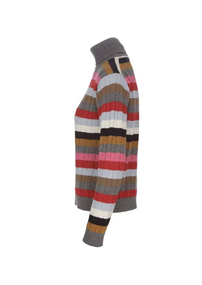 SEMICOUTURE | MAGLIONE DOLCEVITA LANA MULTICOLORE 2025