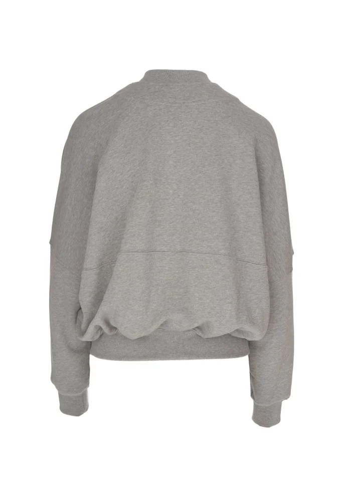 SEMICOUTURE | FELPA CON ZIP GRIGIO Italia