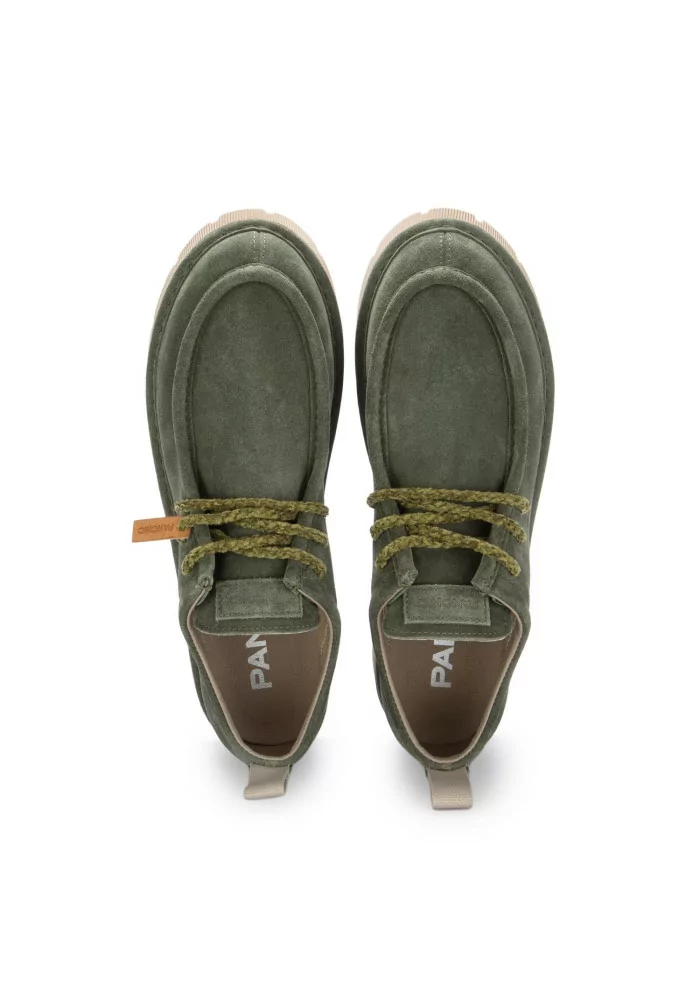 PANCHIC | SCARPE BASSE CAMOSCIO VERDE SCURO Vendita