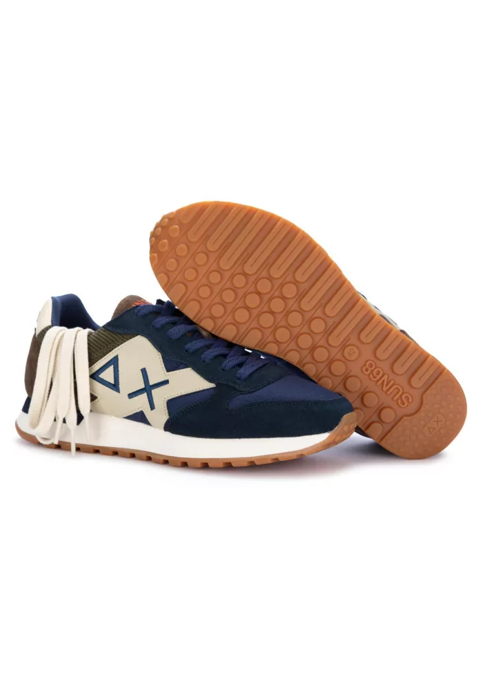 SUN68 | SNEAKERS JAKI WINTER CAMOSCIO NYLON BLU SCURO Pezzi Unici
