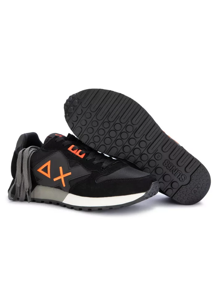 SUN68 | SNEAKERS JAKI FLUO CAMOSCIO NYLON NERO Negozi Online