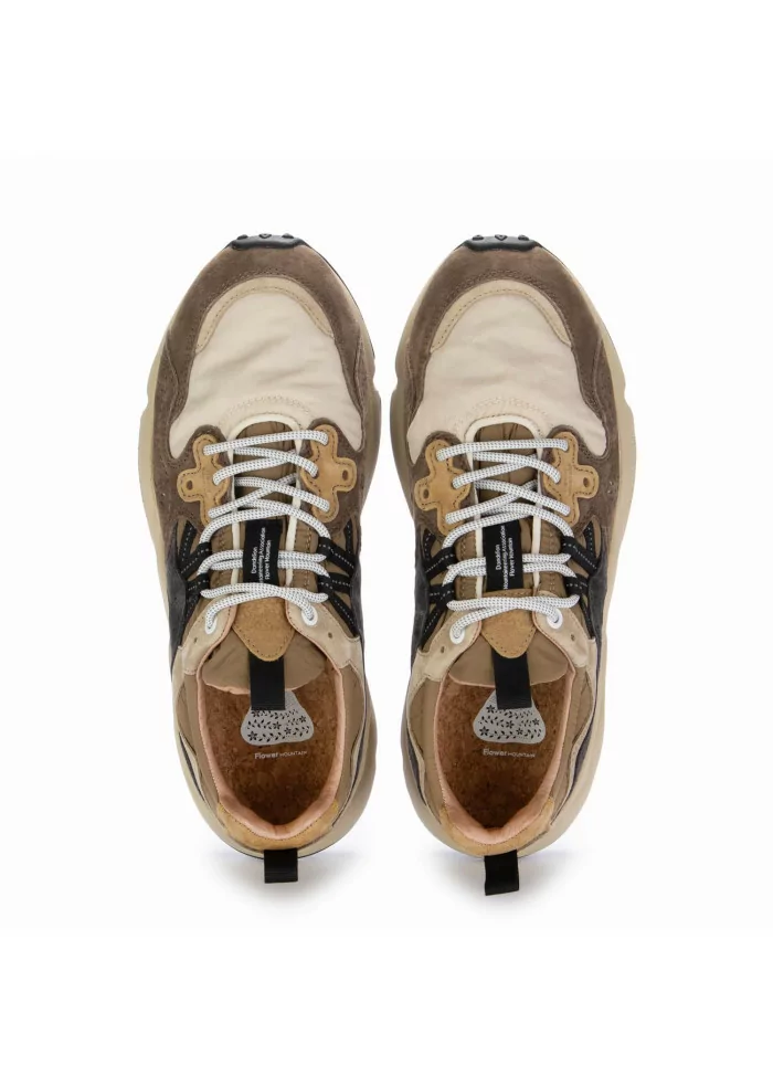 FLOWER MOUNTAIN | SNEAKERS YAMANO 3 CAMOSCIO NYLON MARRONE Fino Al -60%