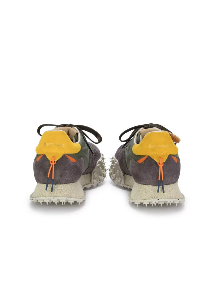 BARRACUDA | SNEAKERS CAMOSCIO NYLON GRIGIO VERDE Convenienza