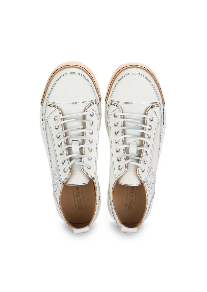 BNG REAL SHOES | SNEAKERS LA VINTAGE PELLE BIANCO Economico