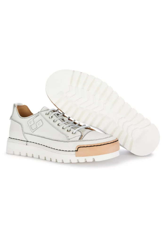 BNG REAL SHOES | SNEAKERS LA VINTAGE PELLE BIANCO Economico
