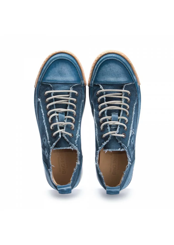 BNG REAL SHOES | SNEAKERS "LA JEANS" CANVAS BLU Saldi