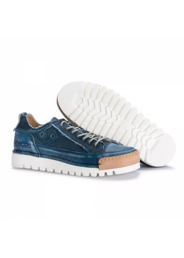 BNG REAL SHOES | SNEAKERS "LA JEANS" CANVAS BLU Saldi